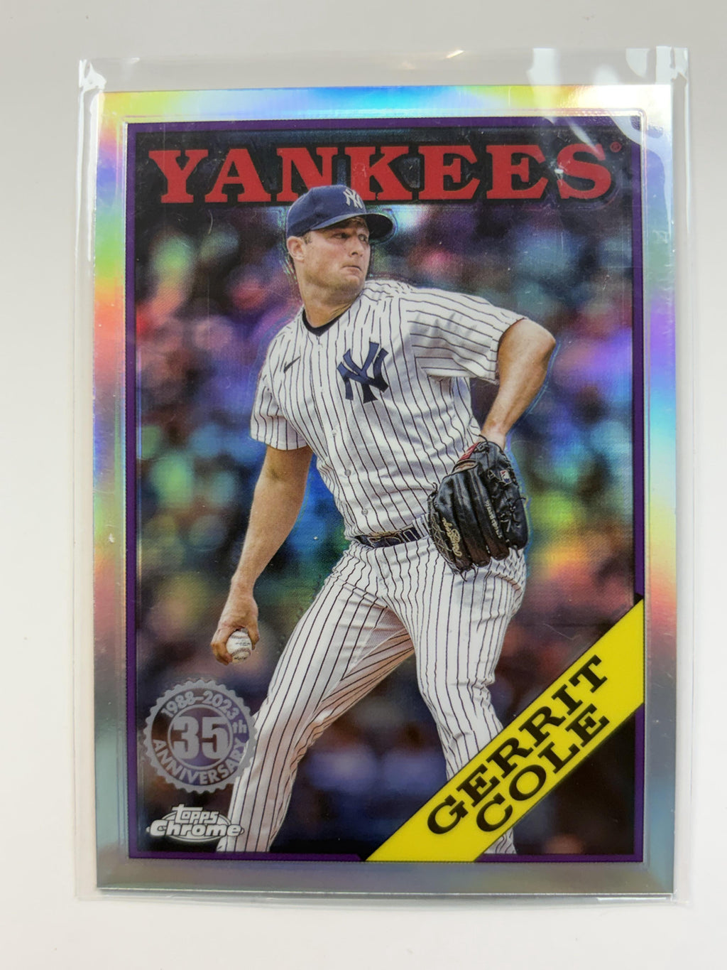 2023 Topps Chrome Update 88CU-6 Gerrit Cole 1988 Topps Baseball 35th Anniv - Polish Kings Auto Detail & Customs