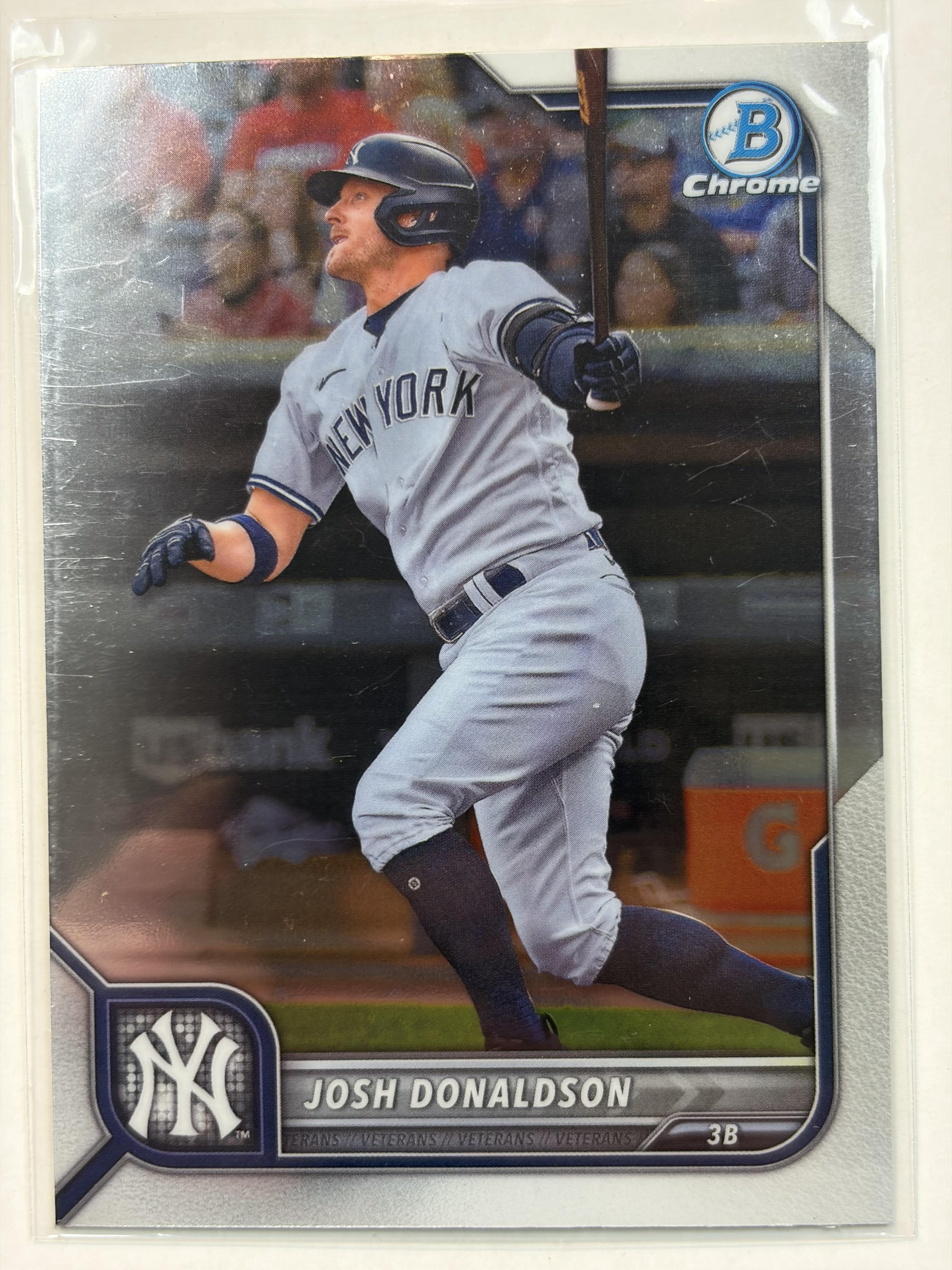 2022 Bowman Chrome 59 Josh Donaldson New York Yankees - Polish Kings Auto Detail & Customs
