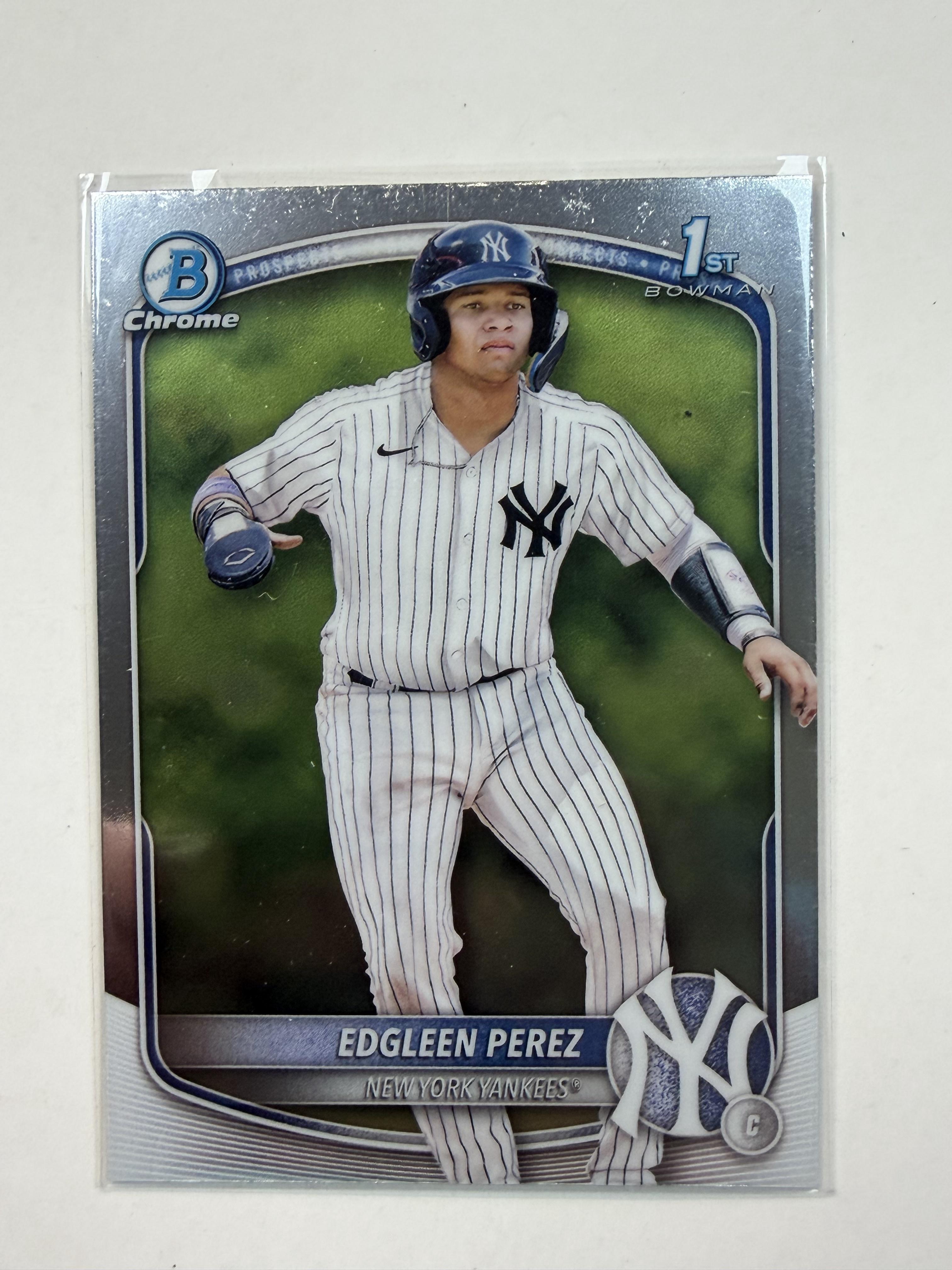 2025 Bowman Chrome #BCP-80 Edgleen Perez Bowman Chrome  1st Prospects