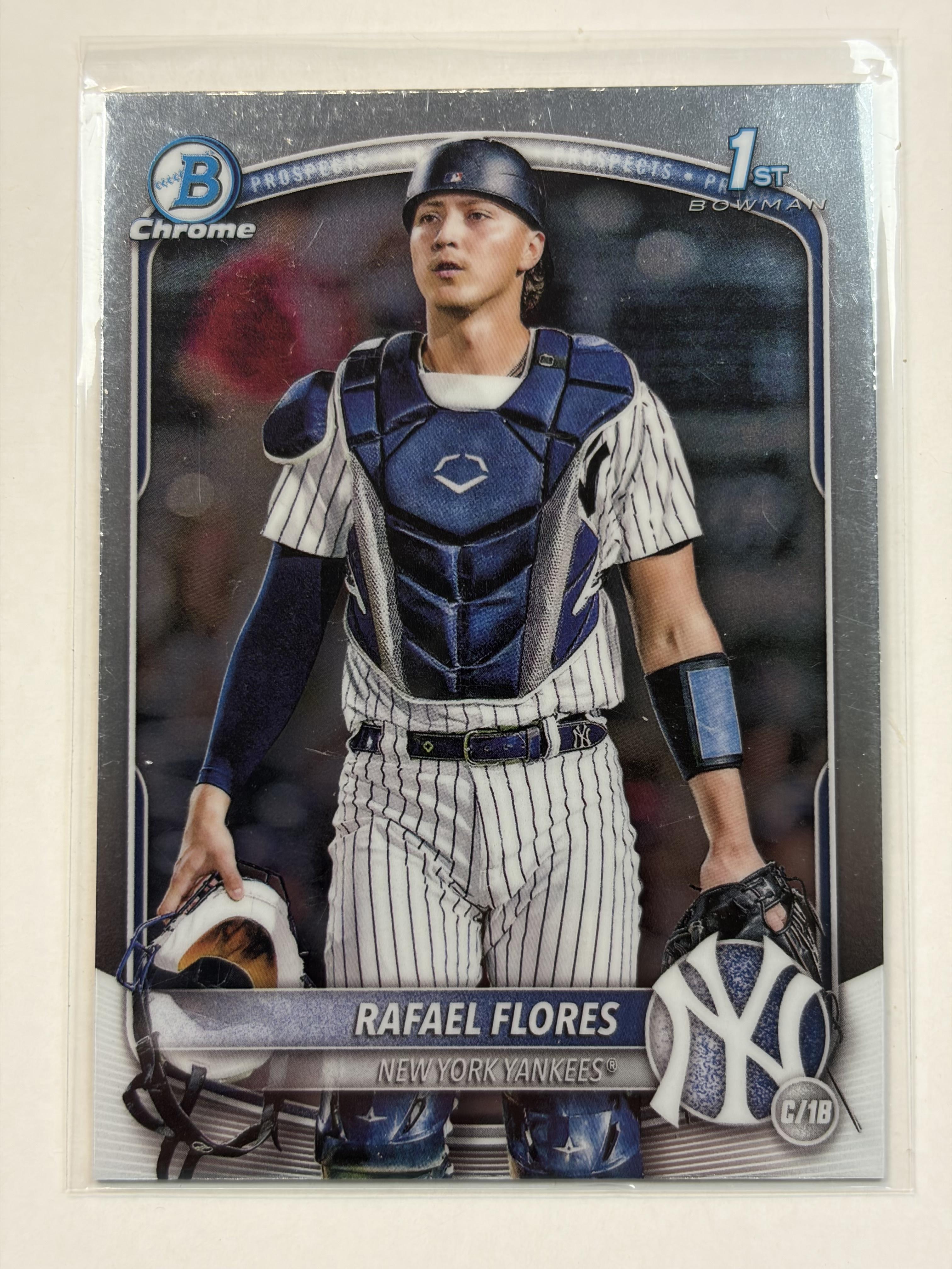 2025 Bowman Chrome BCP-34 Rafael Flores Bowman 1st Chrome Prospects - Polish Kings Auto Detail & Customs