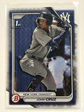 2024 Bowman BP-77 John Cruz Bowman 1st Prospects New York Yankees - Polish Kings Auto Detail & Customs