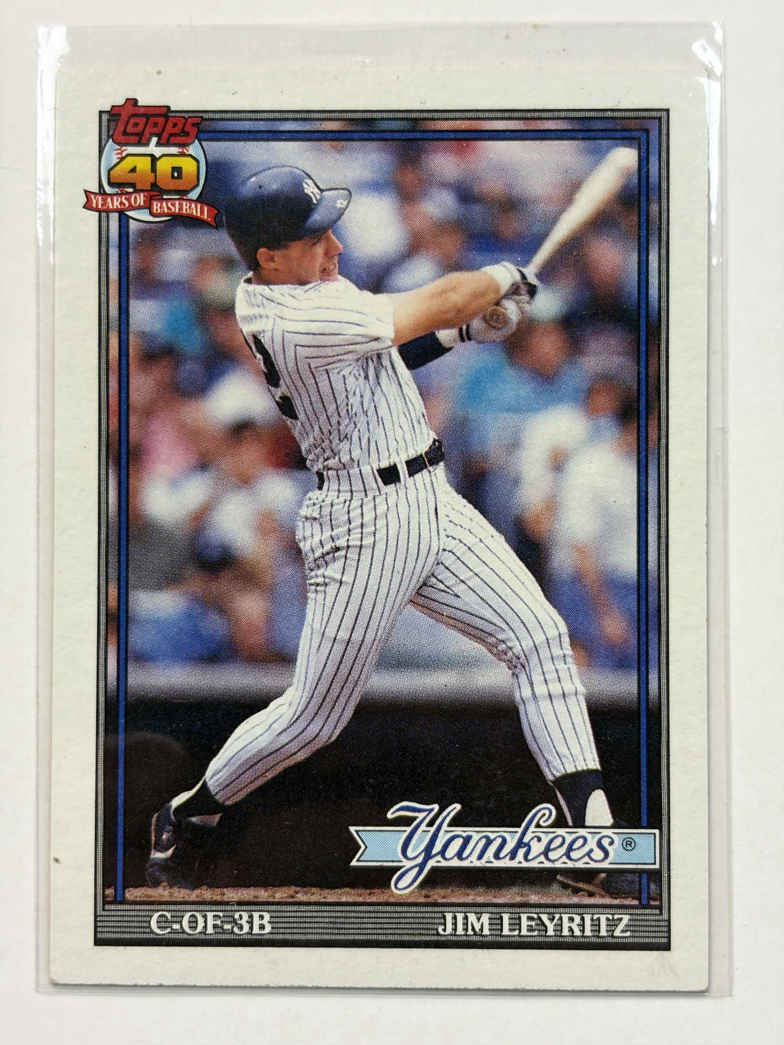 1991 Topps 202b Jim Leyritz New York Yankees - Polish Kings Auto Detail & Customs