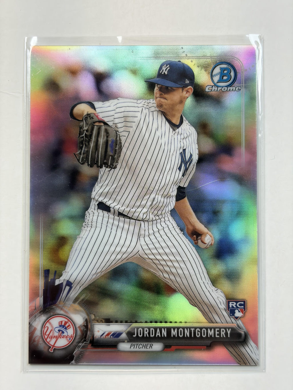 2017 Bowman Chrome Silver Refractor 44 Jordan Montgomery RC 495/499 Yankees - Polish Kings Auto Detail & Customs