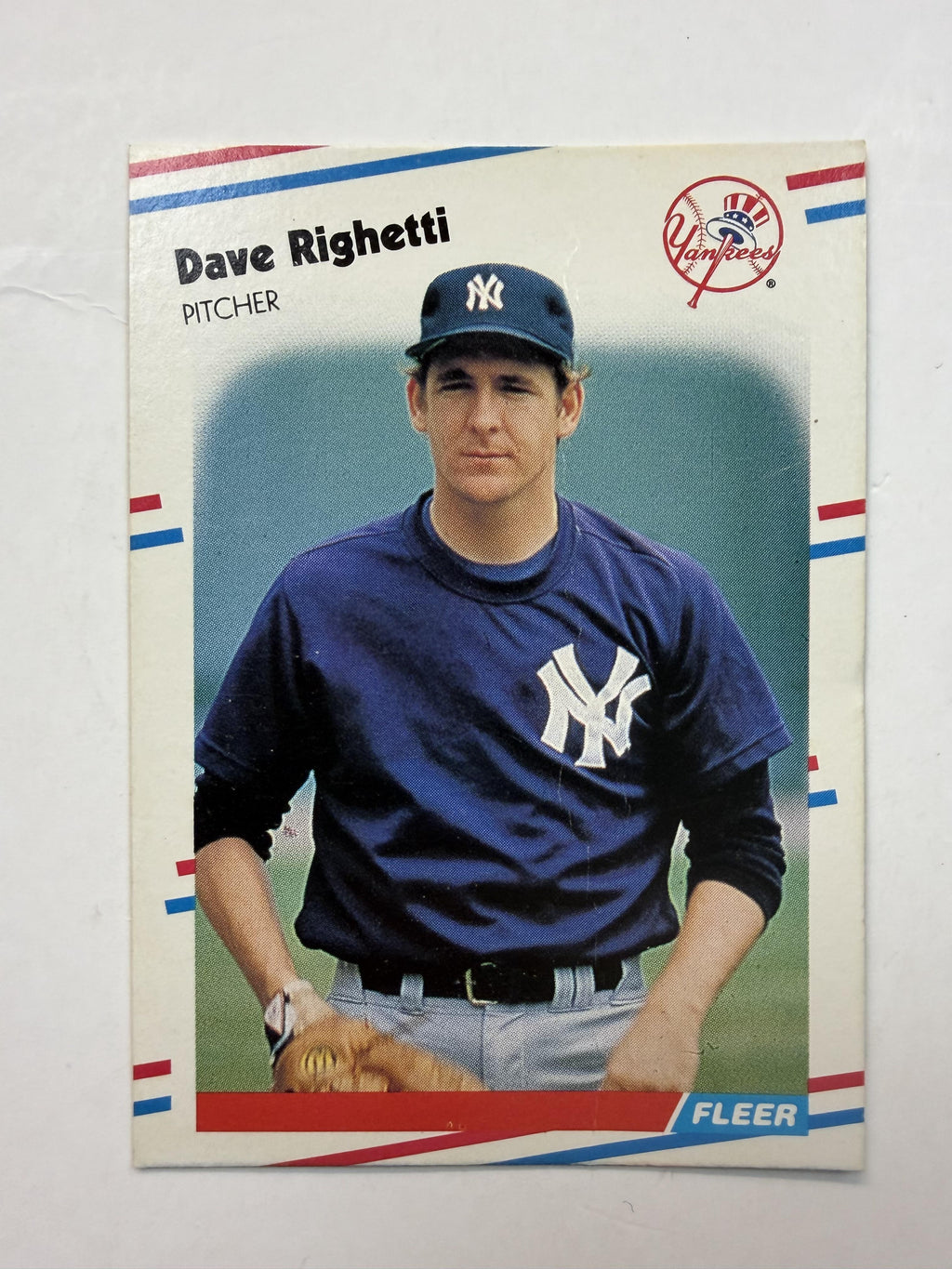1988 Fleer #220 Dave Righetti New York Yankees