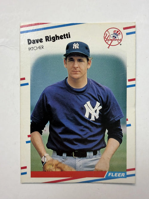 Front of Card 1988 Fleer #220 Dave Righetti New York Yankees - Polish Kings Auto Detail & Customs