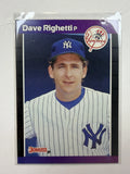 Front Side of 1989 Donruss Baseball Card #78 Dave Righetti New York Yankees - Polish Kings Auto Detail & Customs