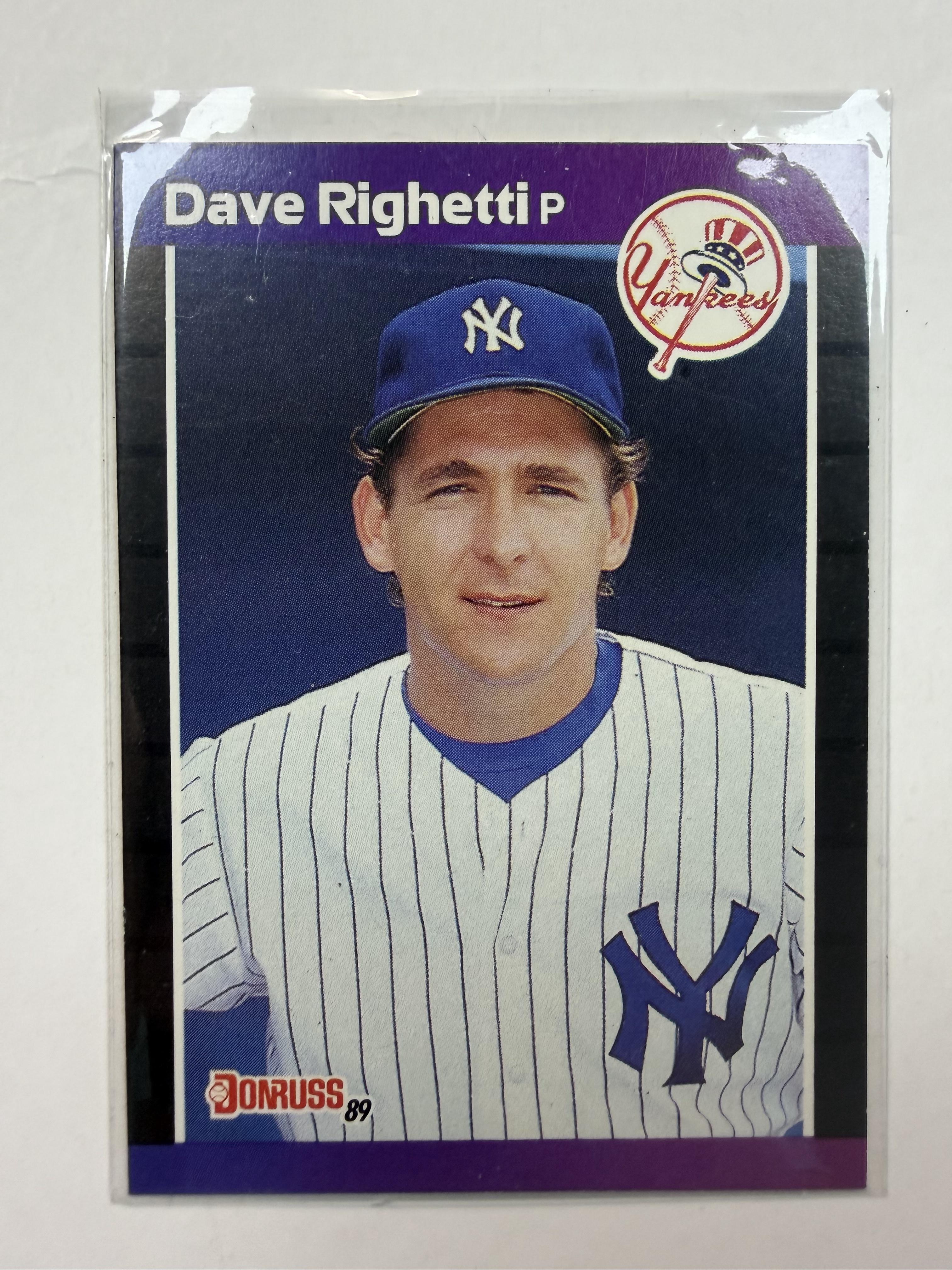 1989 Donruss #78 Dave Righetti