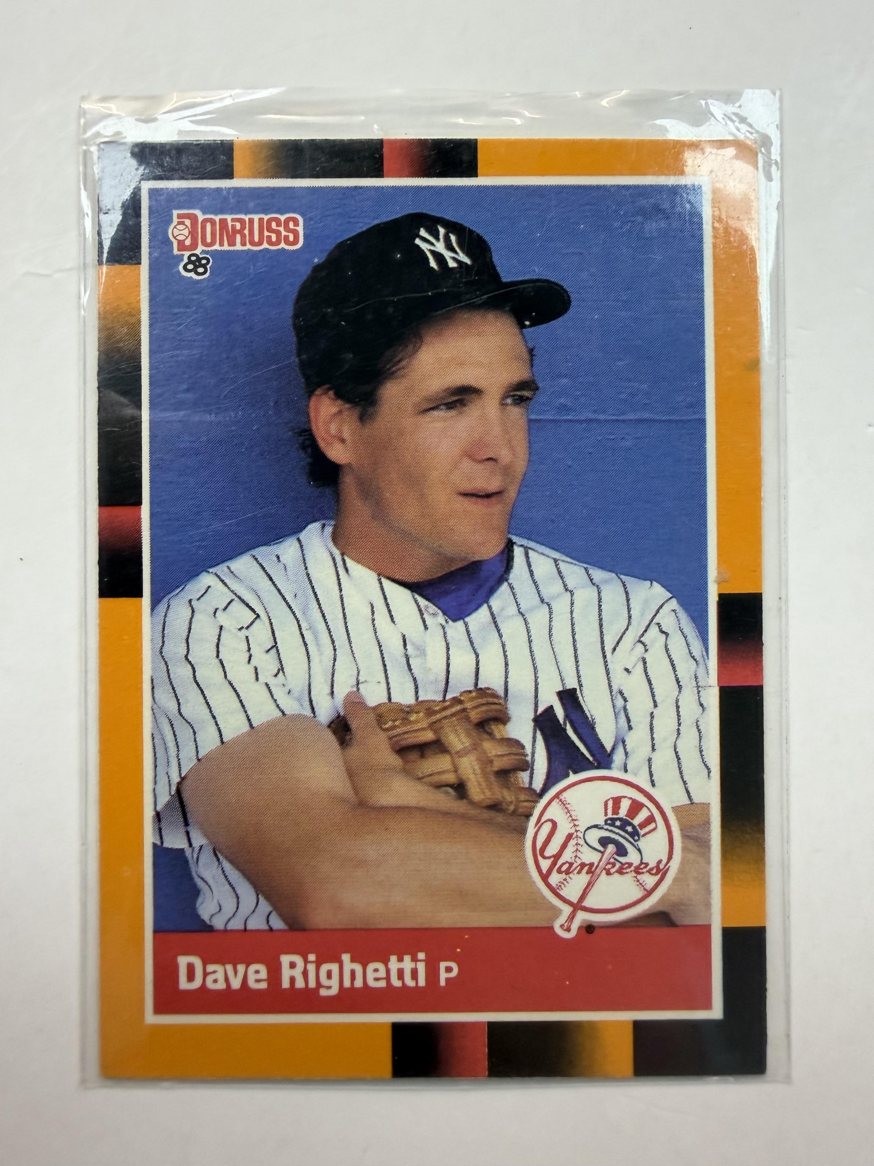 1988 Donruss Baseball's Best #164 Dave Righetti New York Yankees