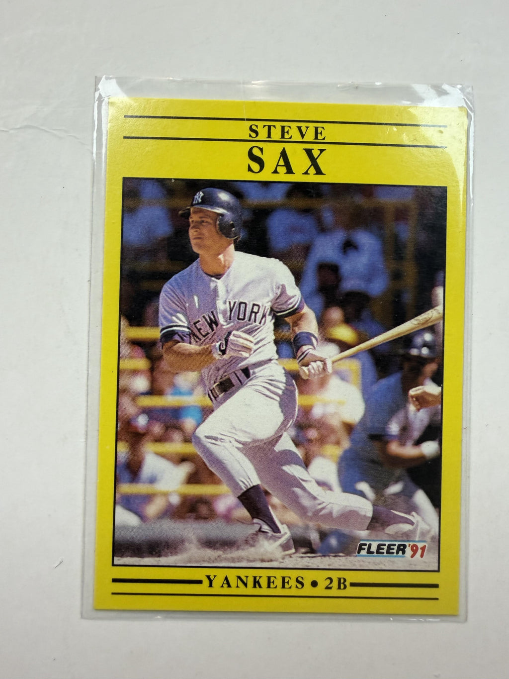 1991 Fleer #679 Steve Sax New York Yankees