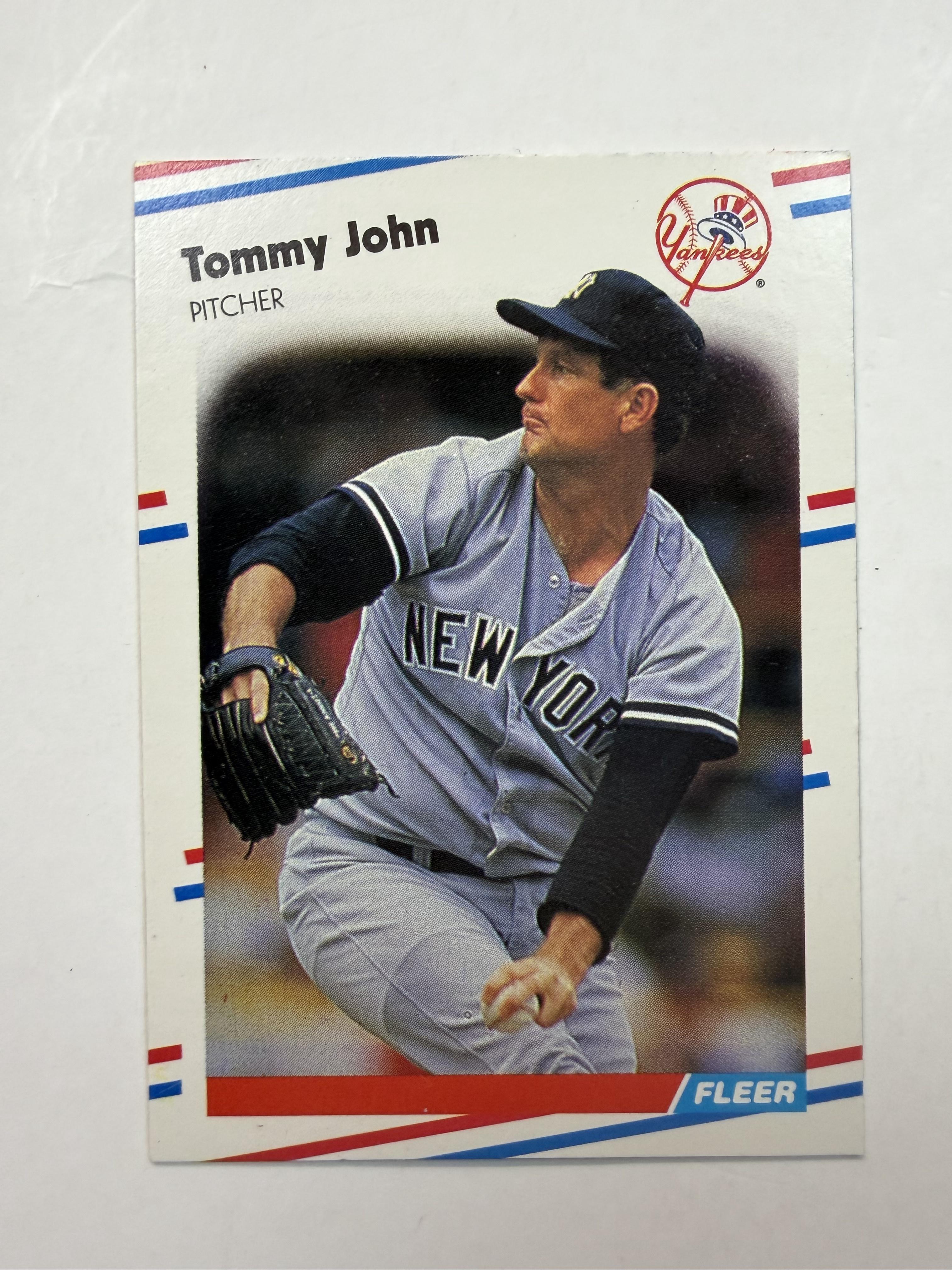 1988 Fleer 211 Tommy John New York Yankees - Polish Kings Auto Detail & Customs