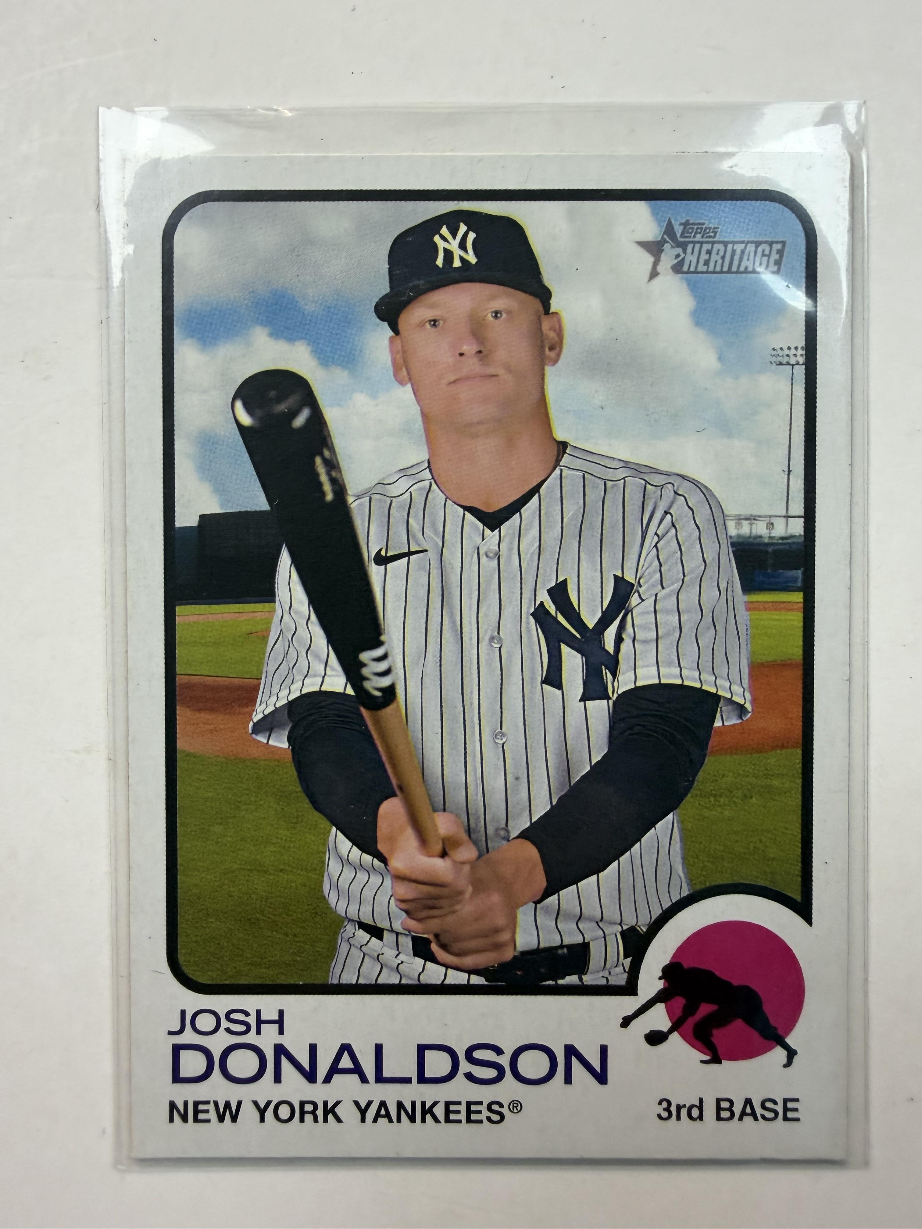 2022 Topps Heritage #708 Josh Donaldson New York Yankees