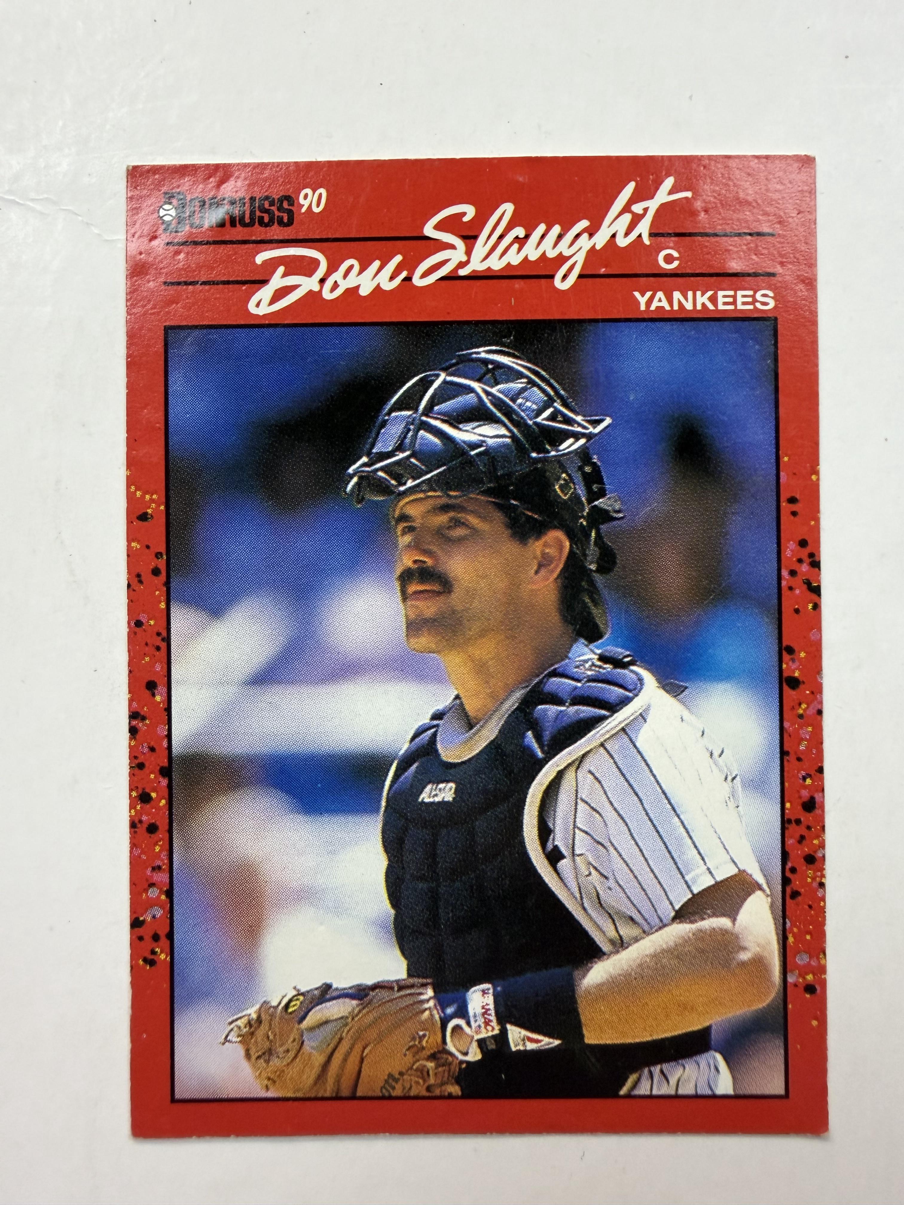 1990 Donruss #277 Don Slaught New York Yankees
