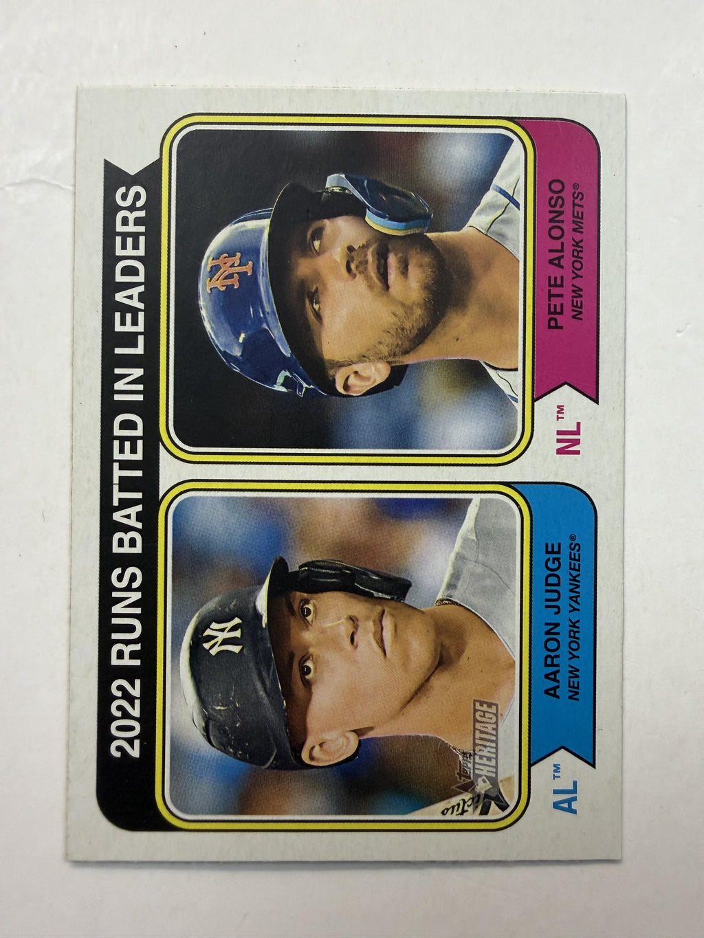 2023 Topps Heritage #203 Pete Alonso / Aaron Judge