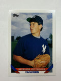 1993 Topps #530 Sterling Hitchcock  Rookie Card New York Yankees