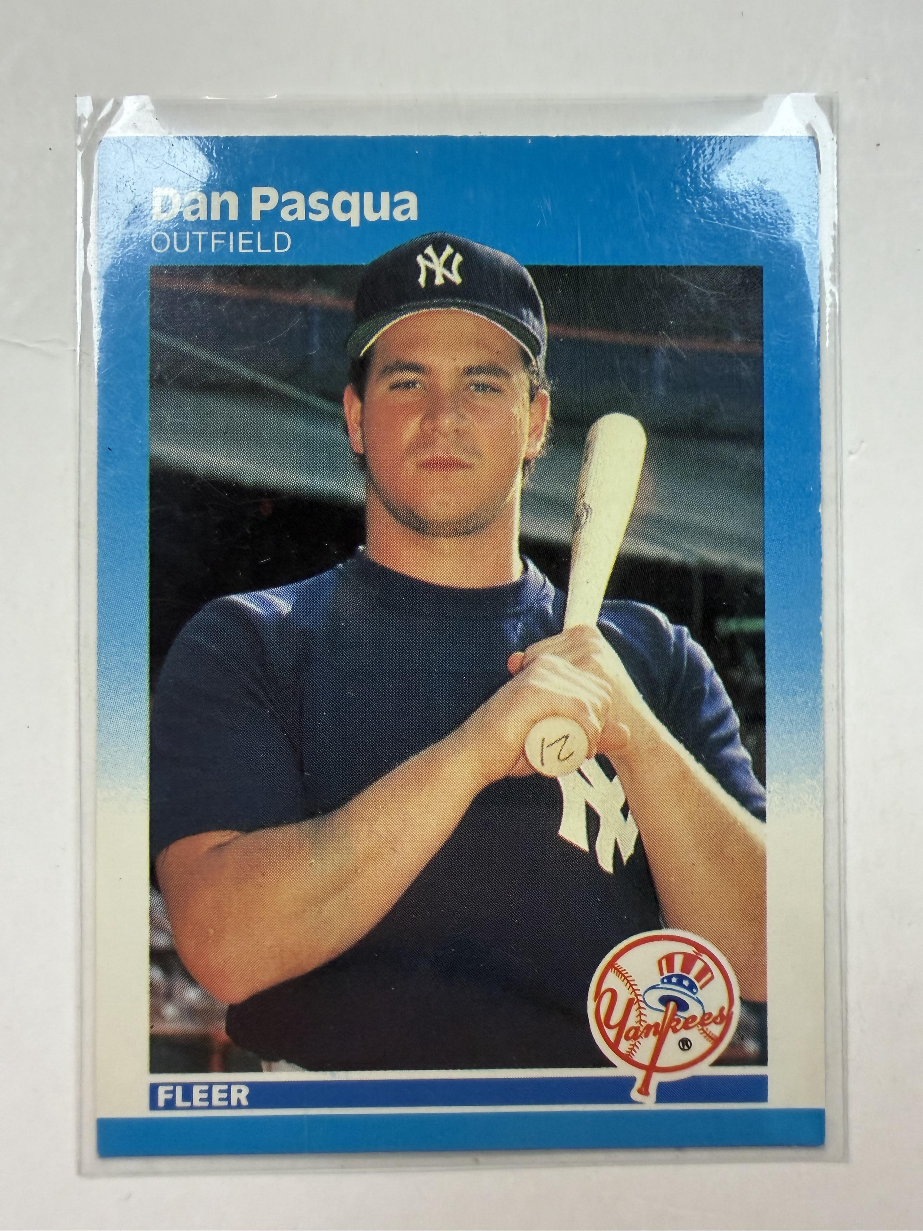 1987 Fleer #108 Dan Pasqua New York Yankees