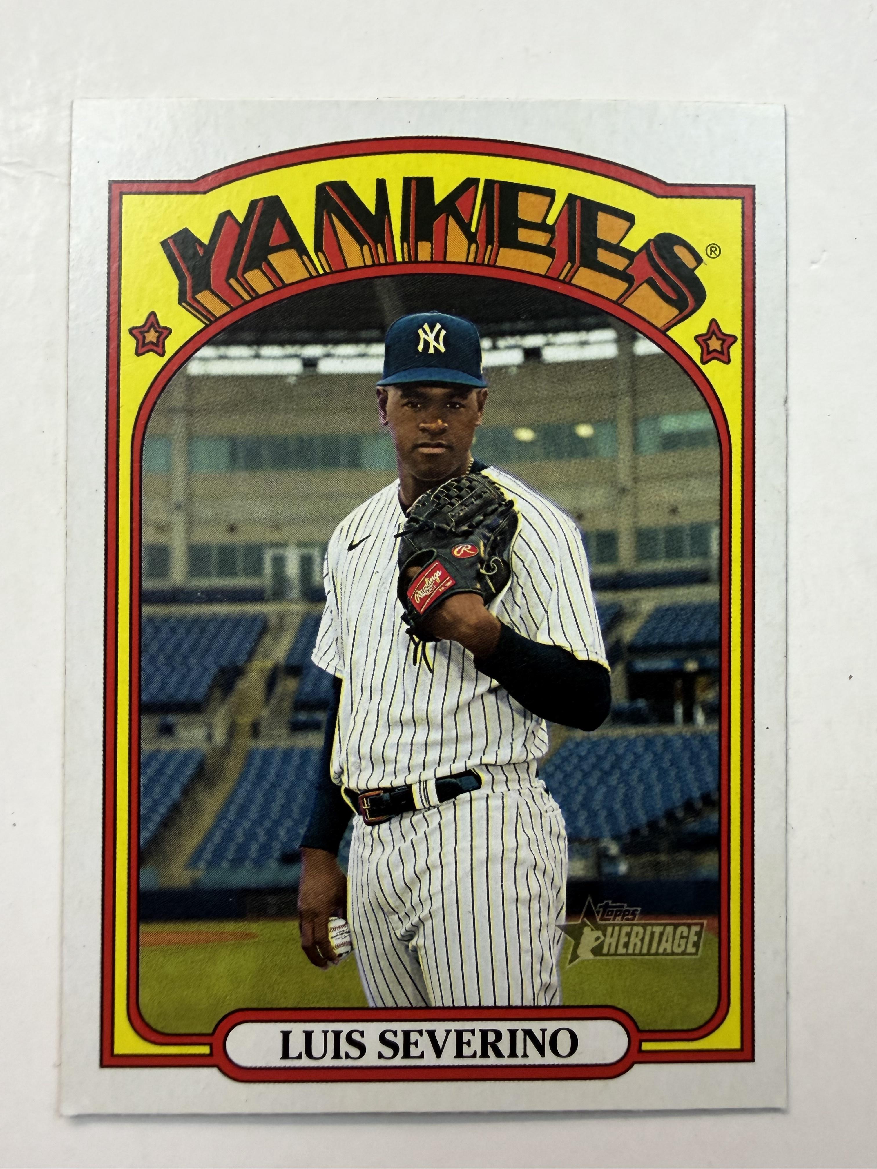 2021 Topps Heritage #383 Luis Severino New York Yankees