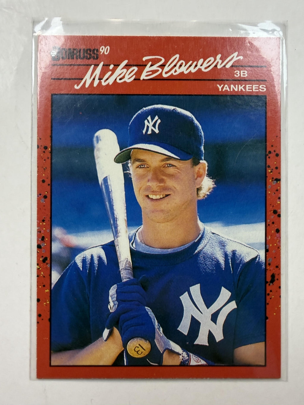 1990 Donruss #656 Mike Blowers  Rookie Card New York Yankees