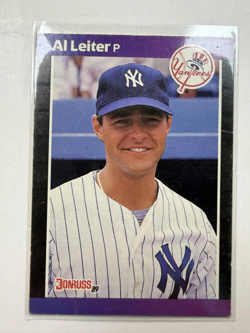 Font Side of Card 1989 Donruss #315 Al Leiter New York Yankees Rookie Card - Polish Kings Auto Detail & Customs