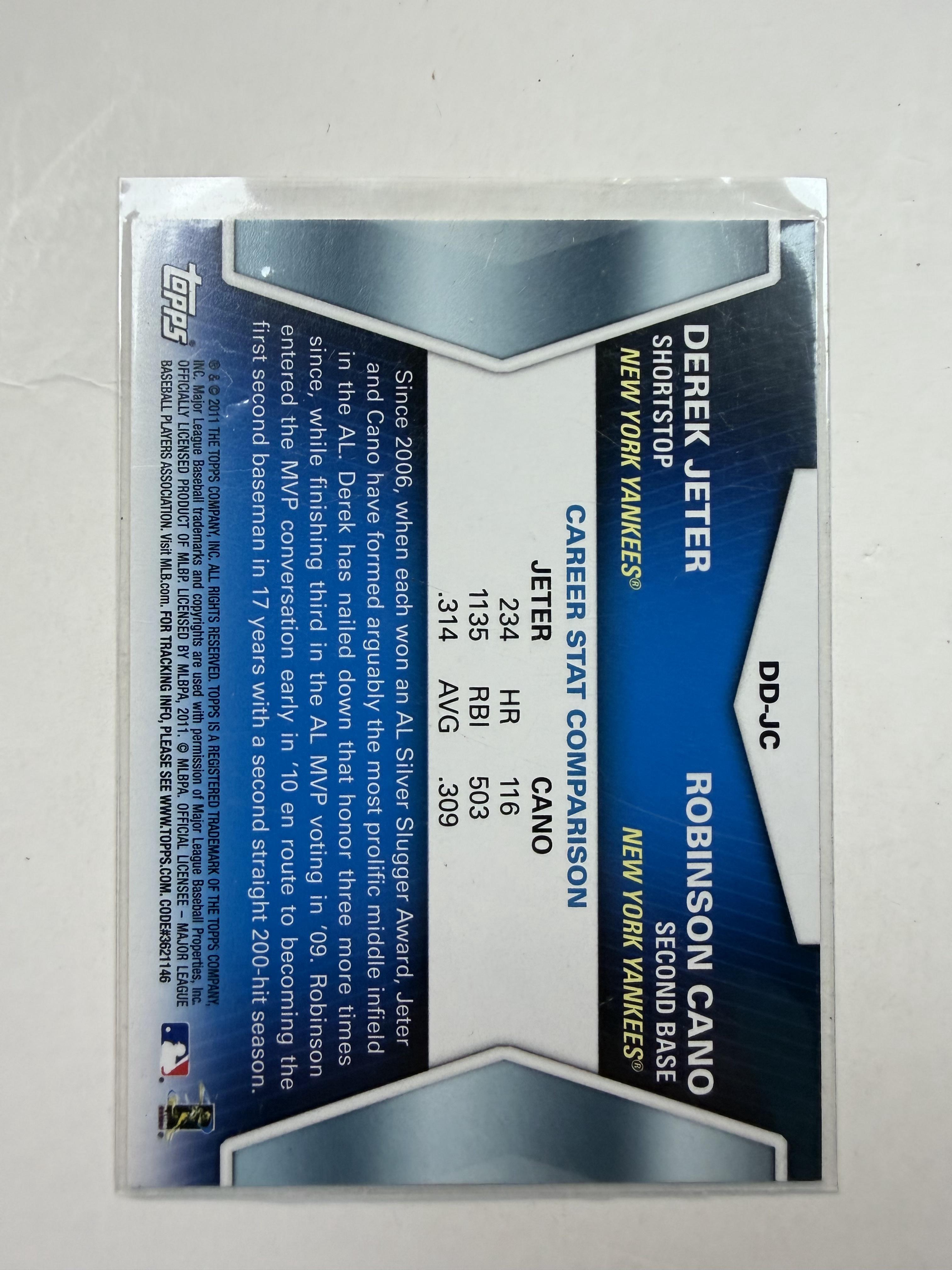 2011 Topps #DD-JC Derek Jeter / Robinson Cano Diamond Duos (Series 1)