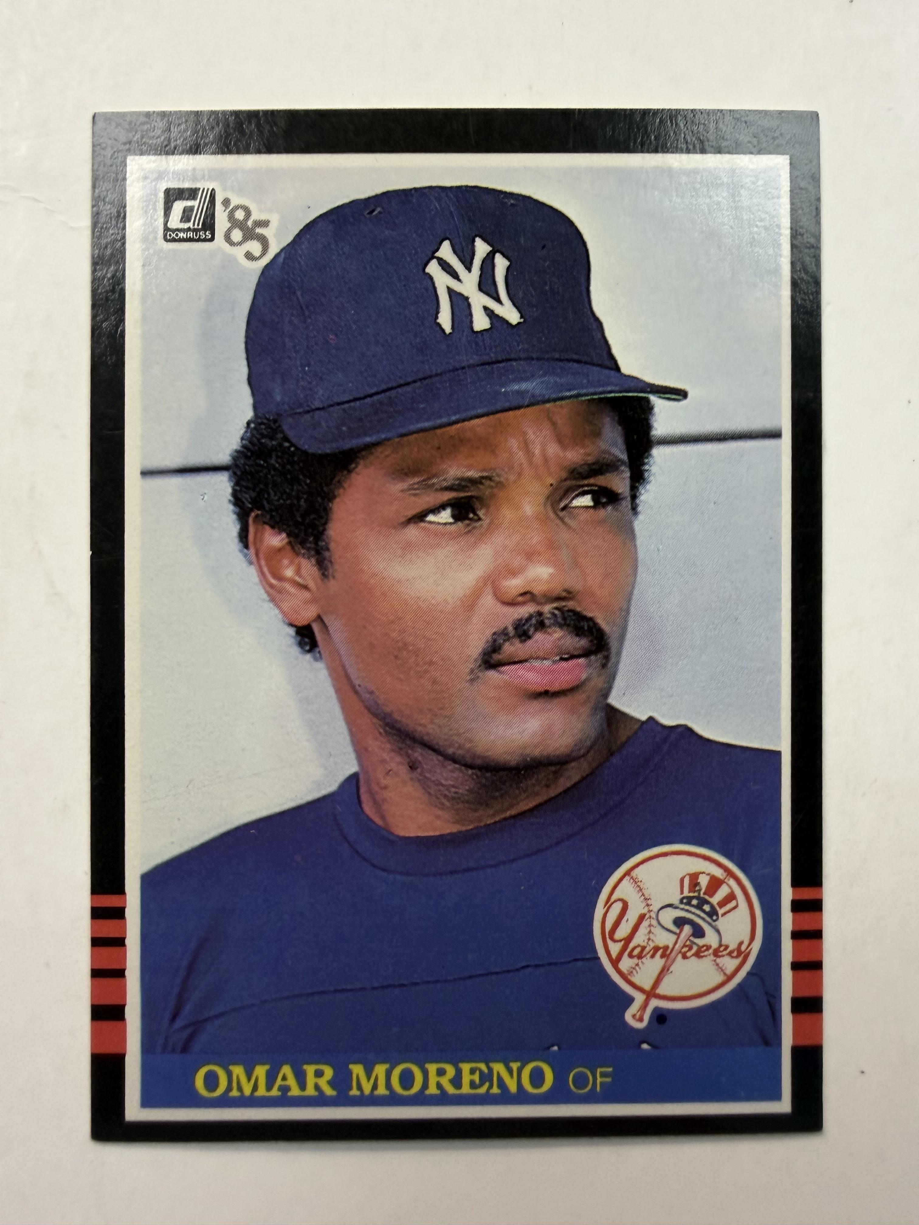 1985 Donruss #591 Omar Moreno New York Yankees