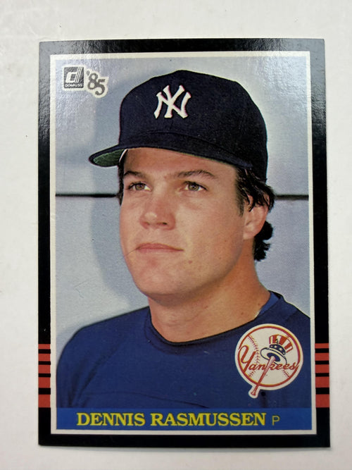 Front of Card 1985 Donruss #518 Dennis Rasmussen New York Yankees - Polish Kings Auto Detail & Customs