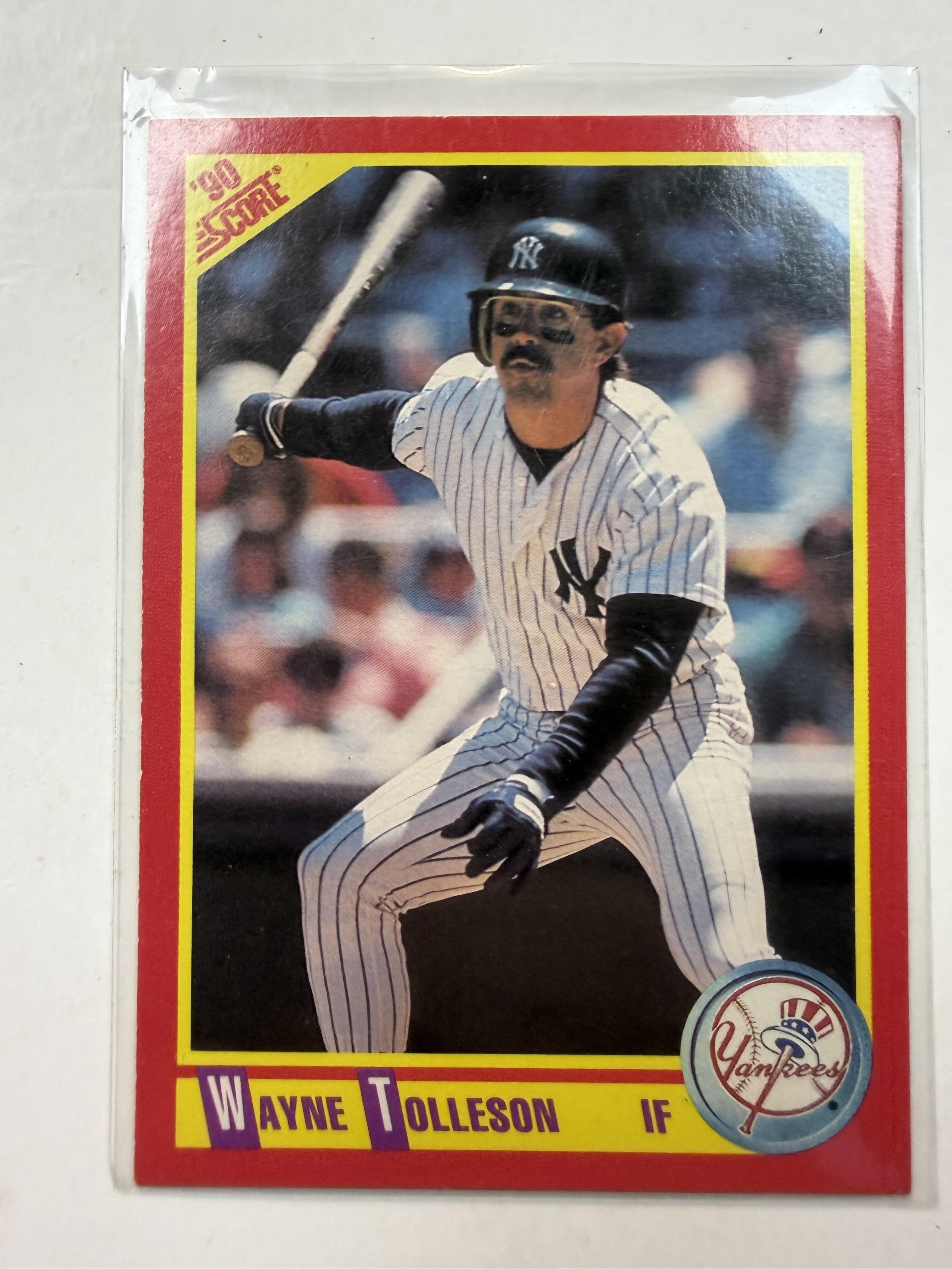 1990 Score #386 Wayne Tolleson New York Yankees