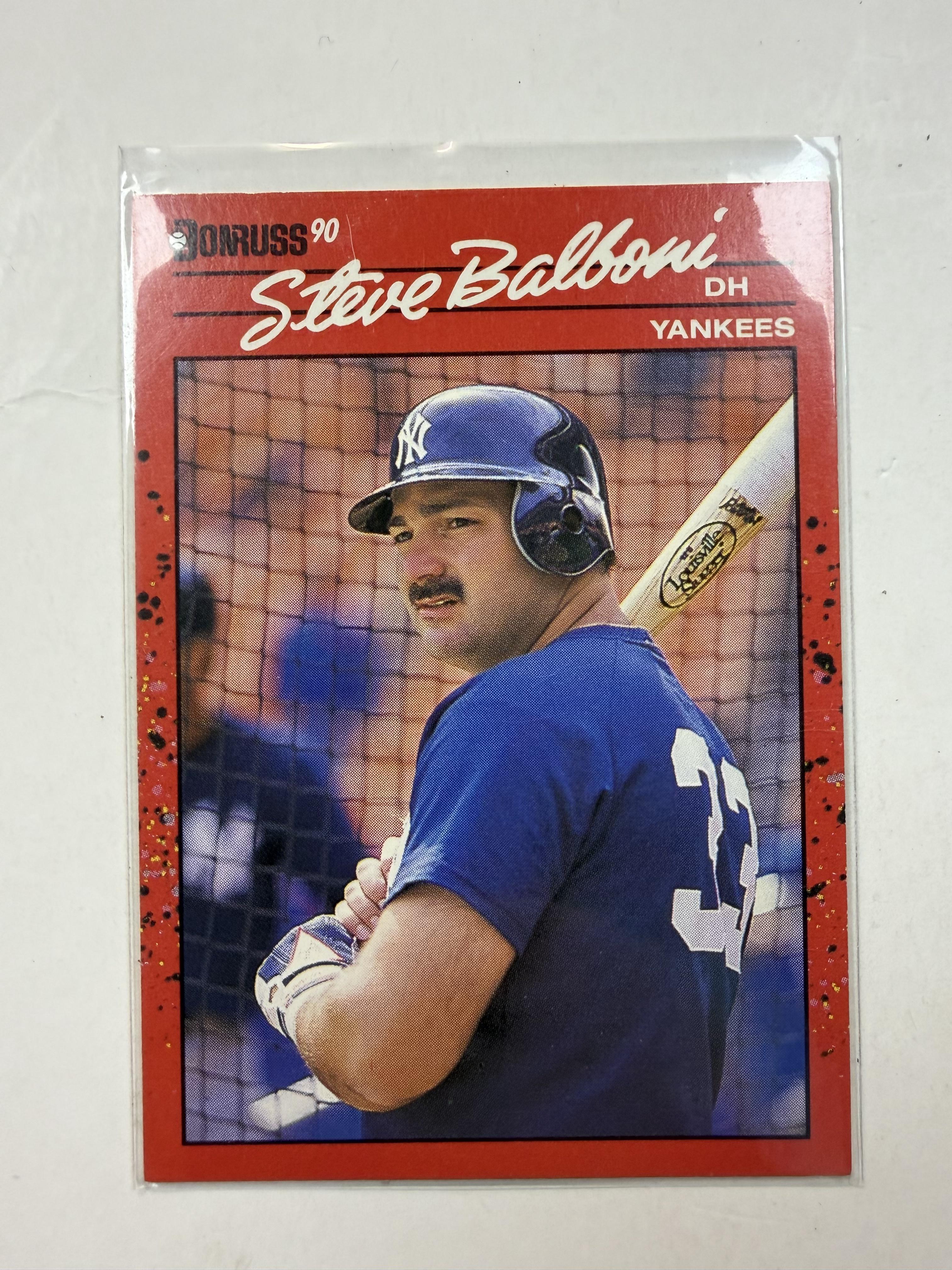 1990 Donruss #315 Steve Balboni New York Yankees