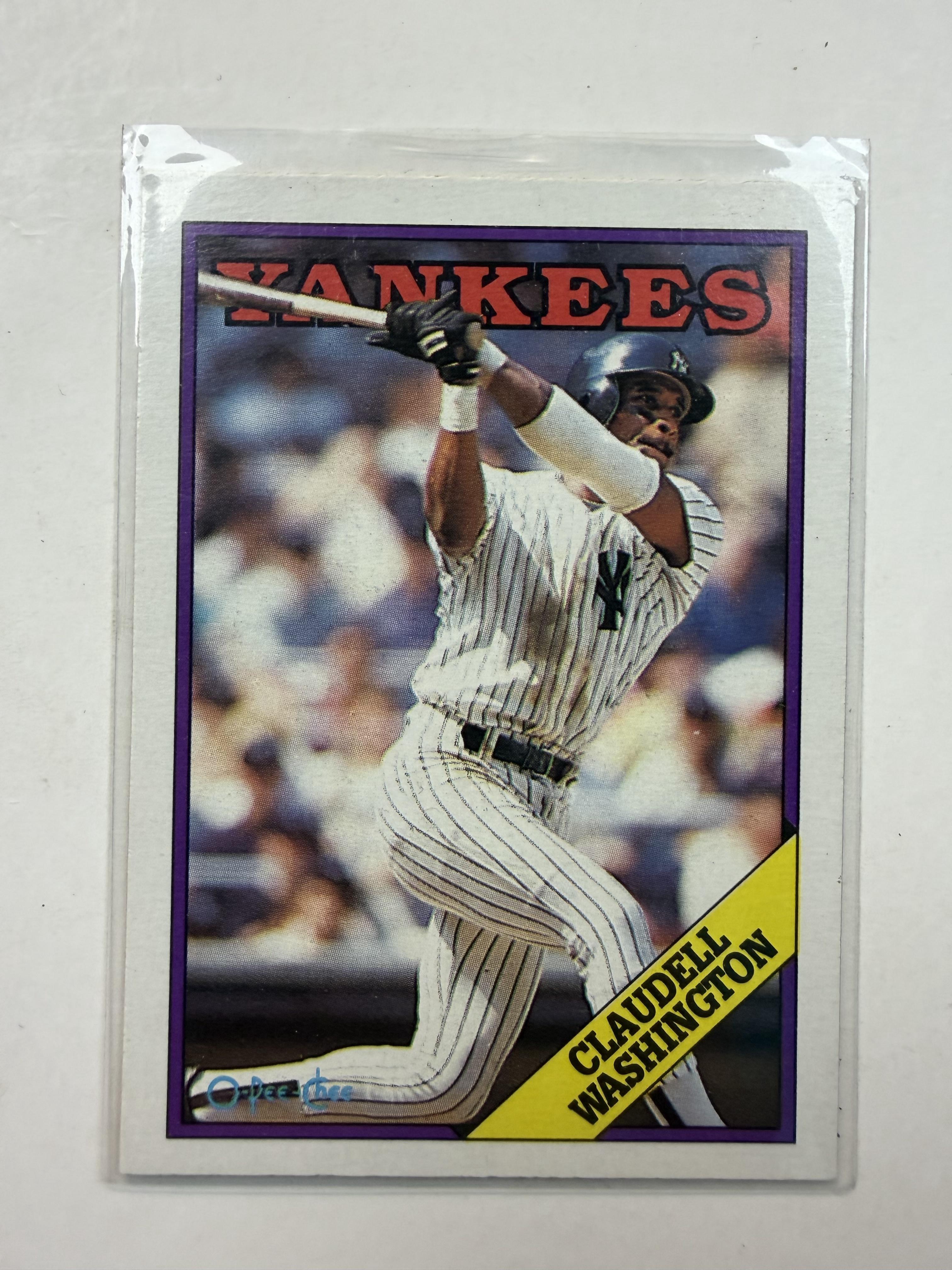 1988 O-Pee-Chee #335 Claudell Washington