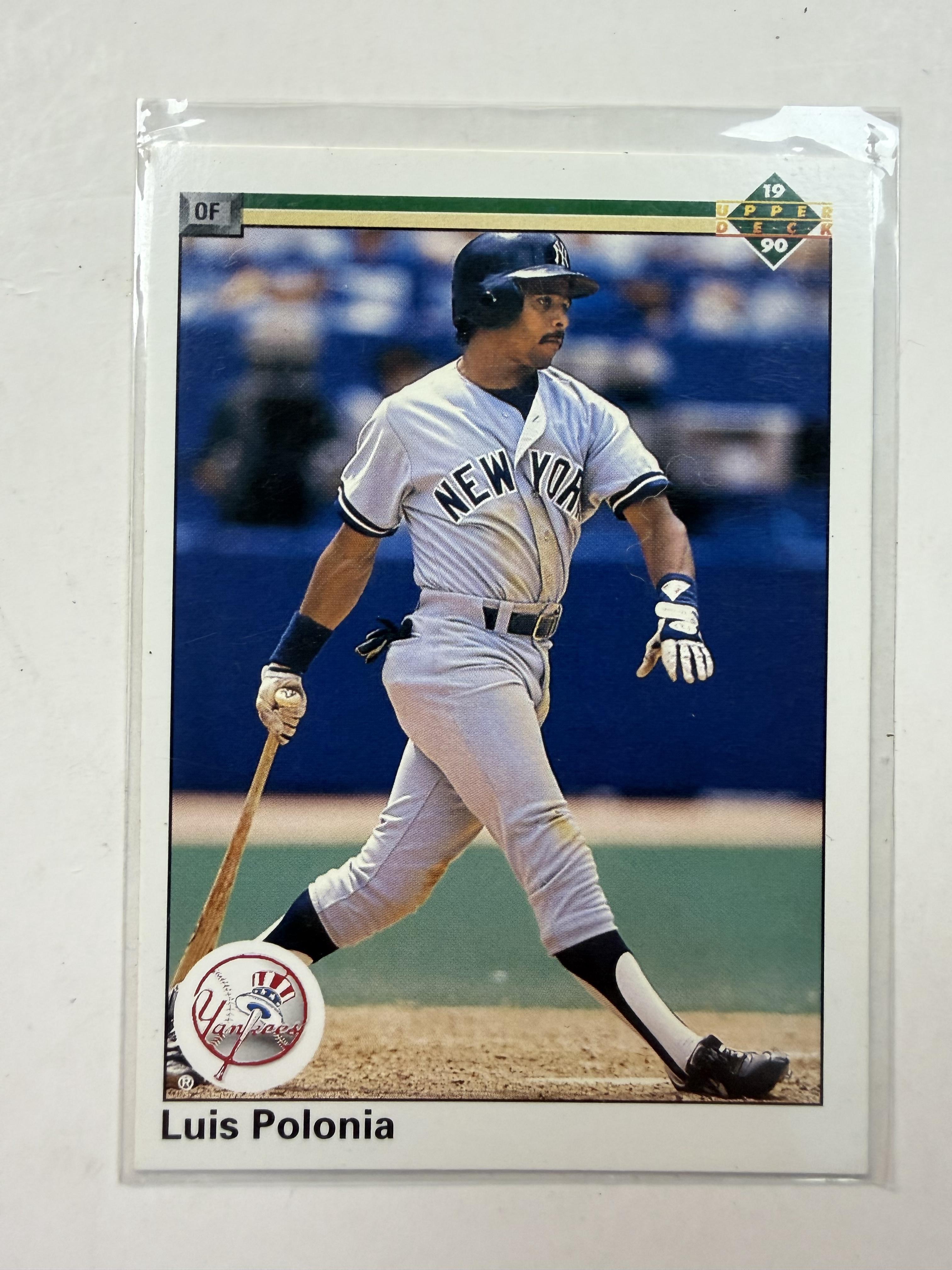 1990 Upper Deck #316 Luis Polonia New York Yankees