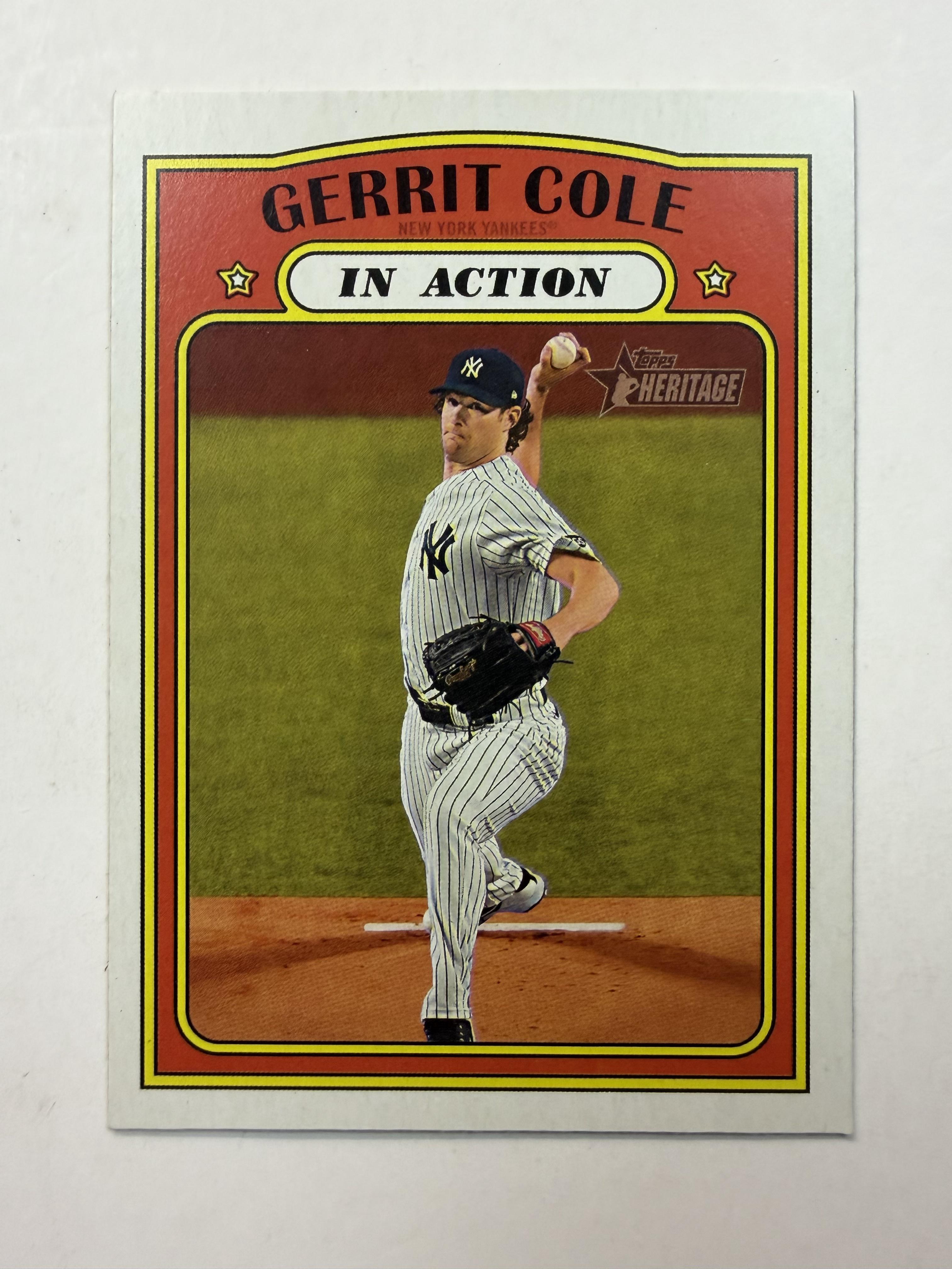 2021 Topps Heritage #250 Gerrit Cole New York Yankees