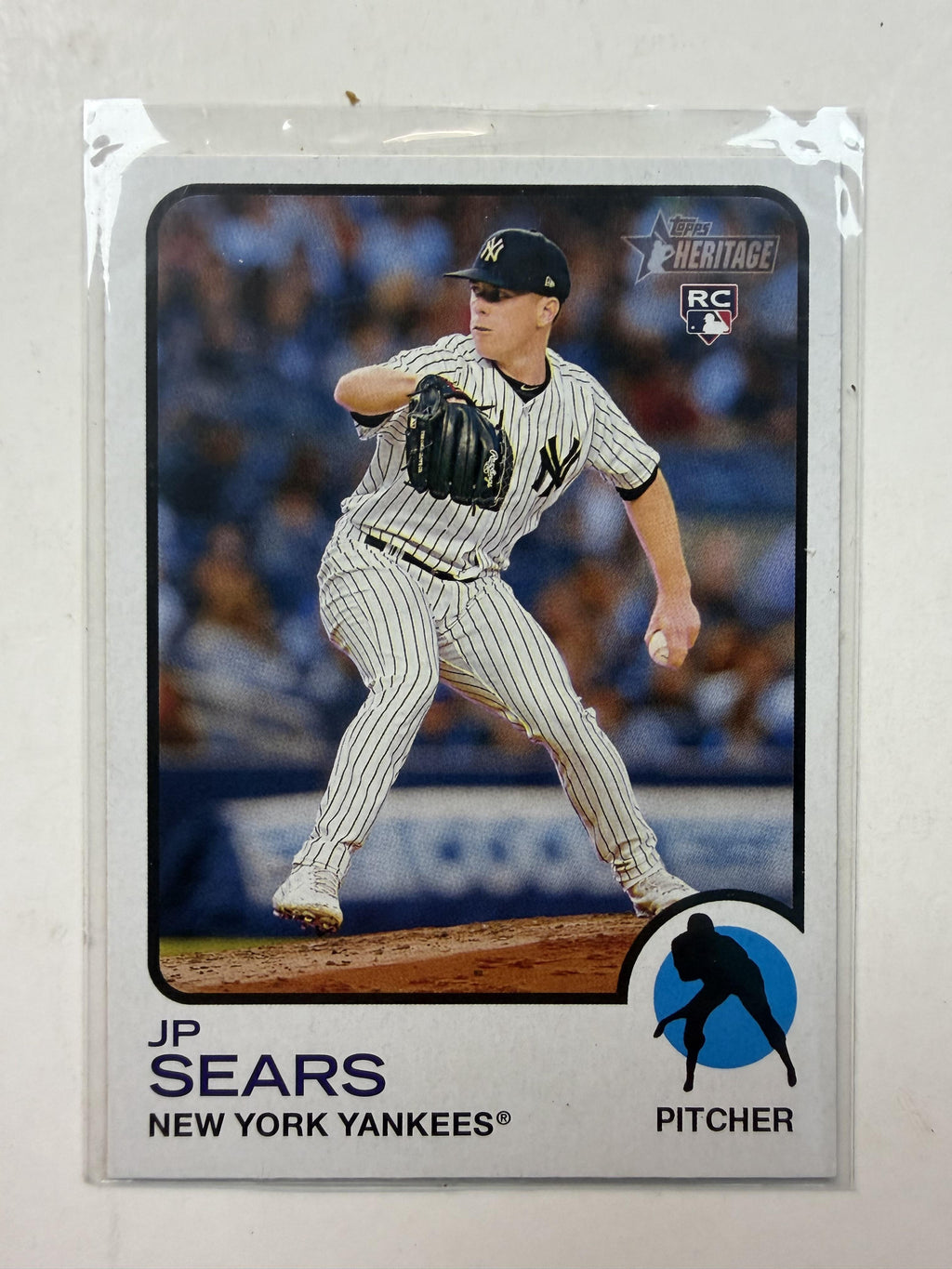 2022 Topps Heritage #529 JP Sears Rookie Card New York Yankees