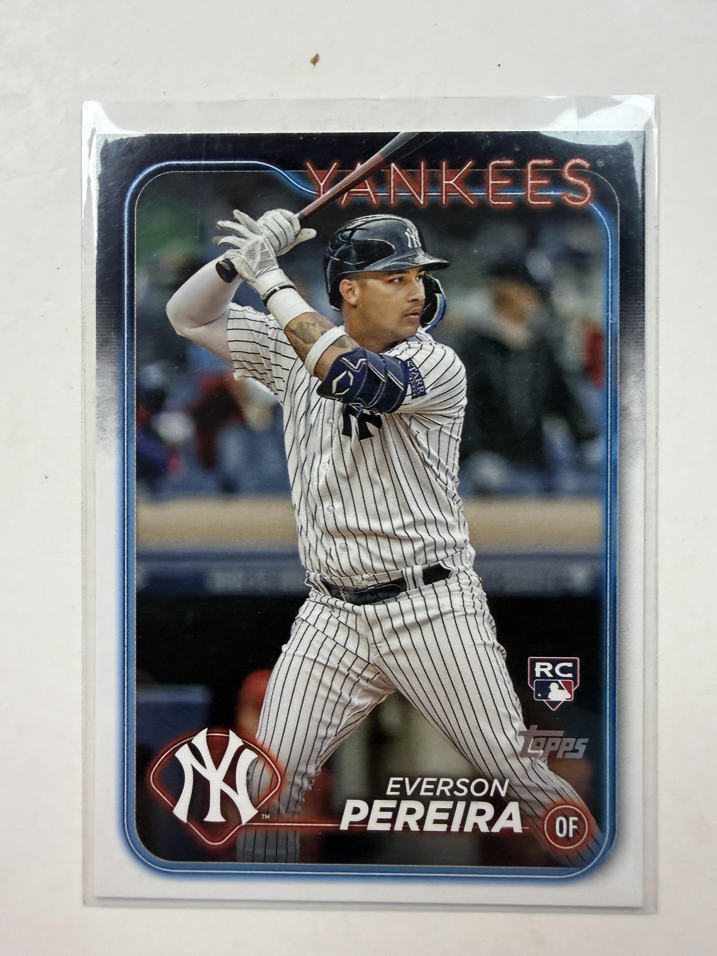 2024 Topps #461 Everson Pereira Rookie Card New York Yankees