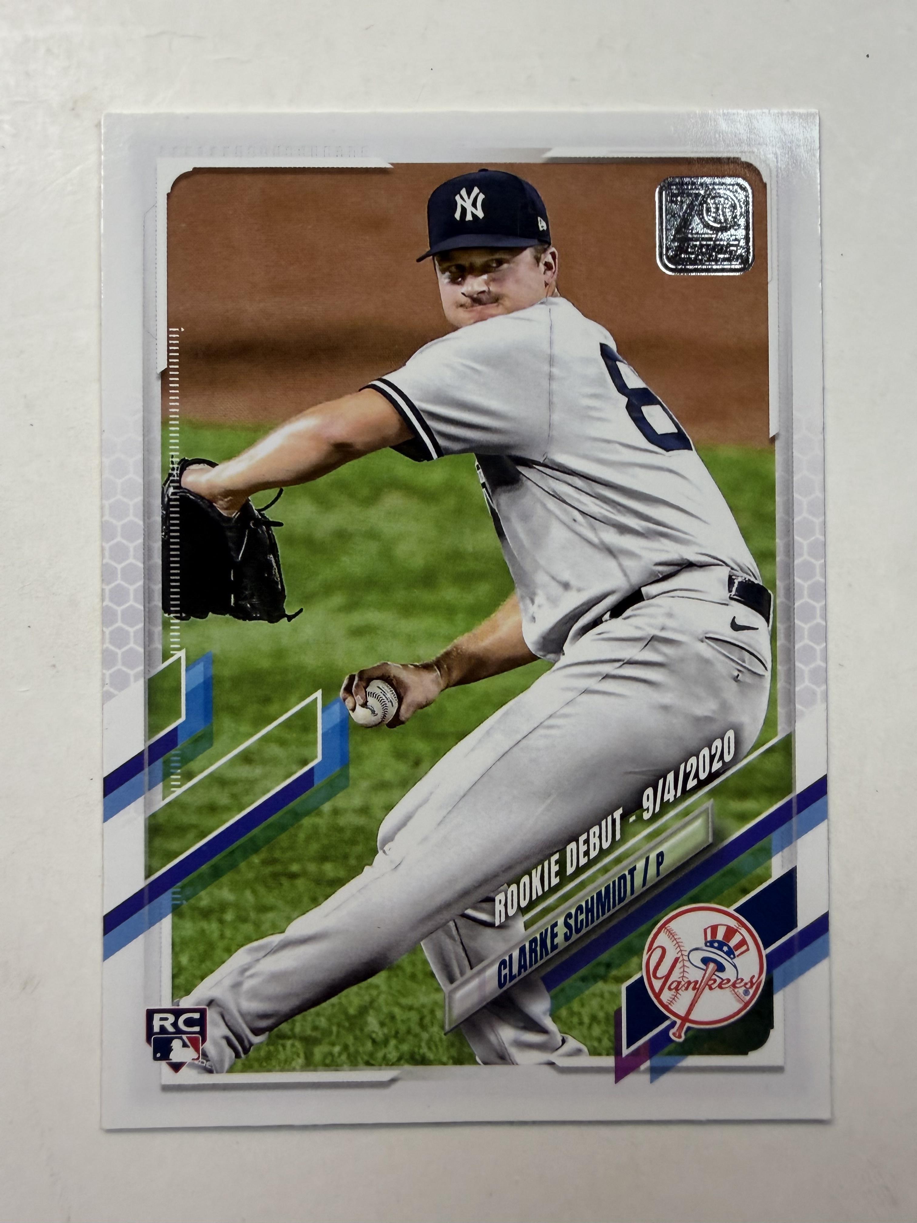 2021 Topps #US2 Clarke Schmidt Rookie Card New York Yankees
