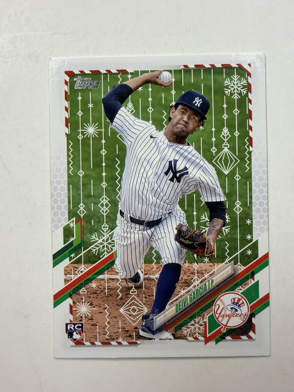 2021 Topps Devi Garcia Holiday  Card RC #HW77 New York Yankees