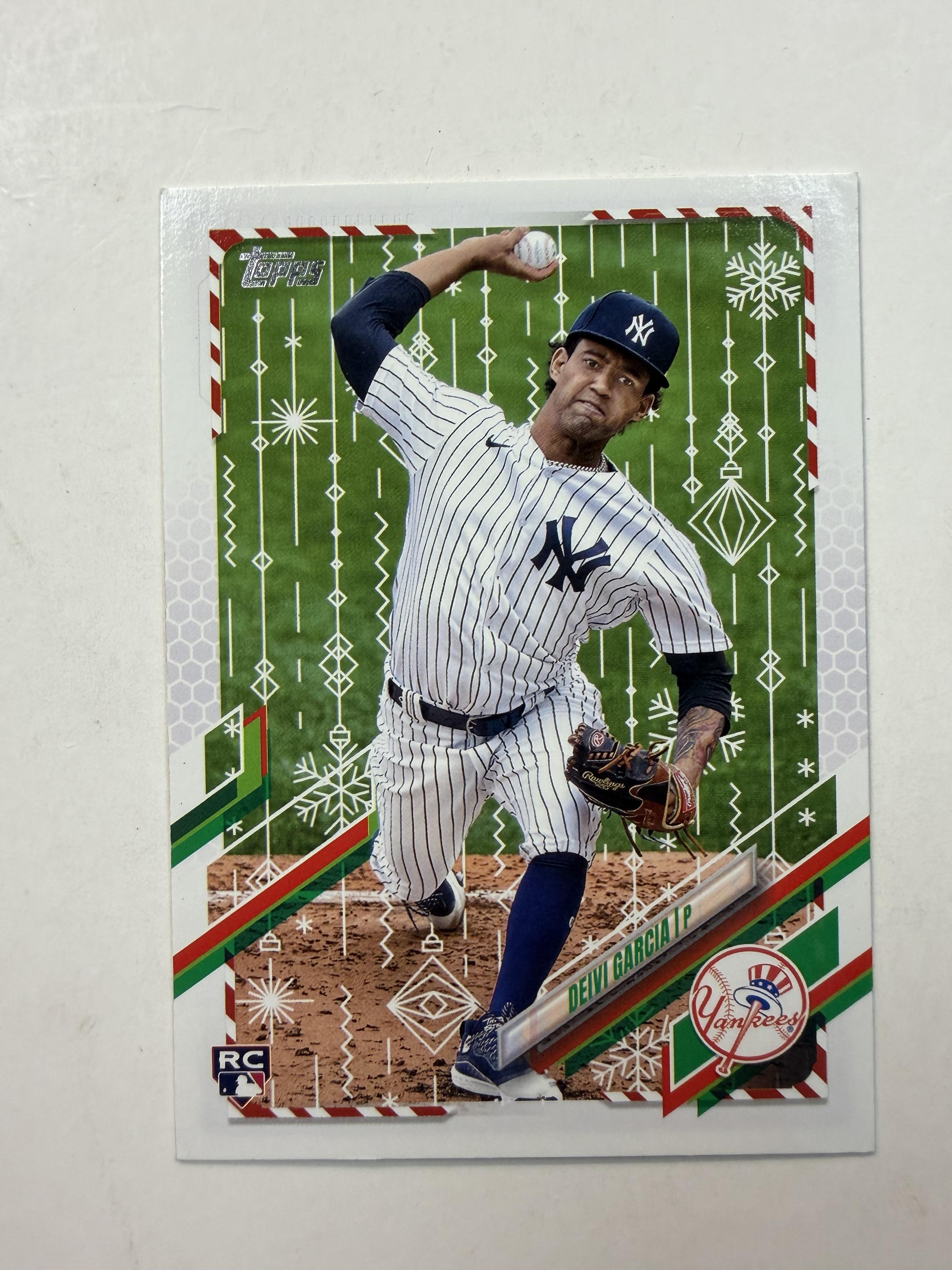 2021 Topps Devi Garcia Holiday  Card RC #HW77 New York Yankees