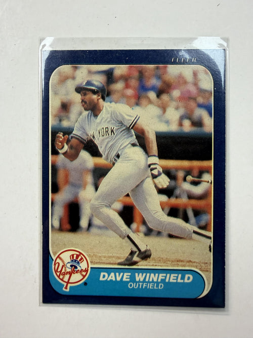 Front of Card 1986 Fleer #121 Dave Winfield New York Yankees - Polish Kings Auto Detail & Customs