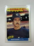 1986 Fleer Baseball's Best Sluggers vs. Pitchers #14 Ron Guidry