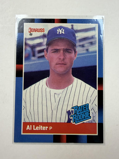 Font Side of Card 1988 Donruss #43 Al Leitter Rookie Card New York Yankees - Polish Kings Auto Detail & Customs