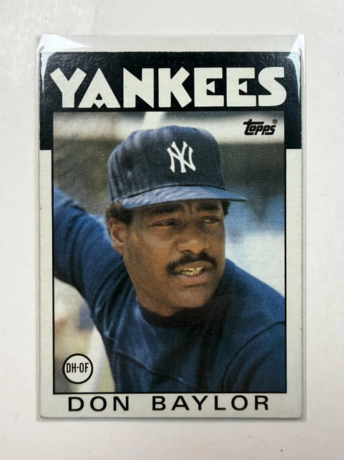 Front of Card 1986 Topps #765 Don Baylor New York Yankees - Polish Kings Auto Detail & Customs