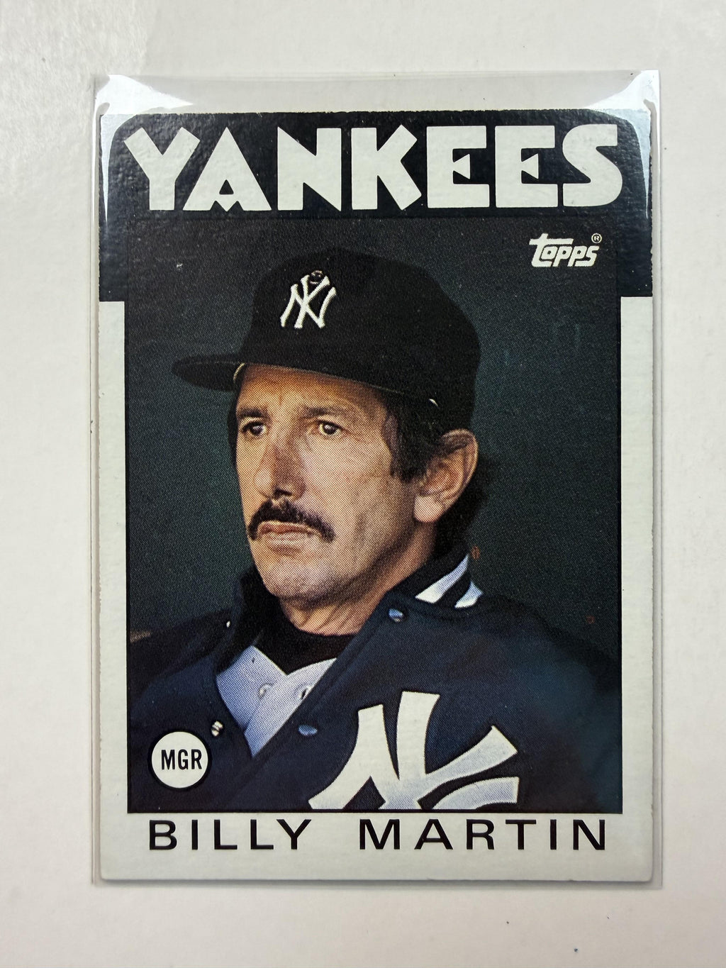 1986 Topps #651 Billy Martin New York Yankees
