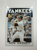 1986 Topps #157 Ron Hassey New York Yankees