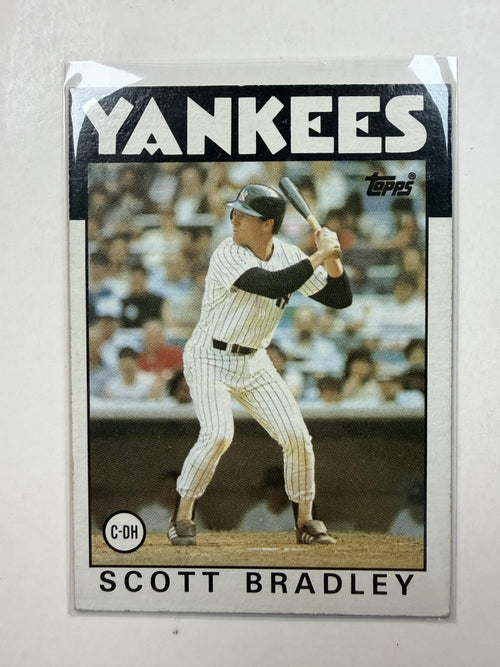 Front of Card 1986 Topps #481 Scott Bradley New York Yankees - Polish Kings Auto Detail & Customs