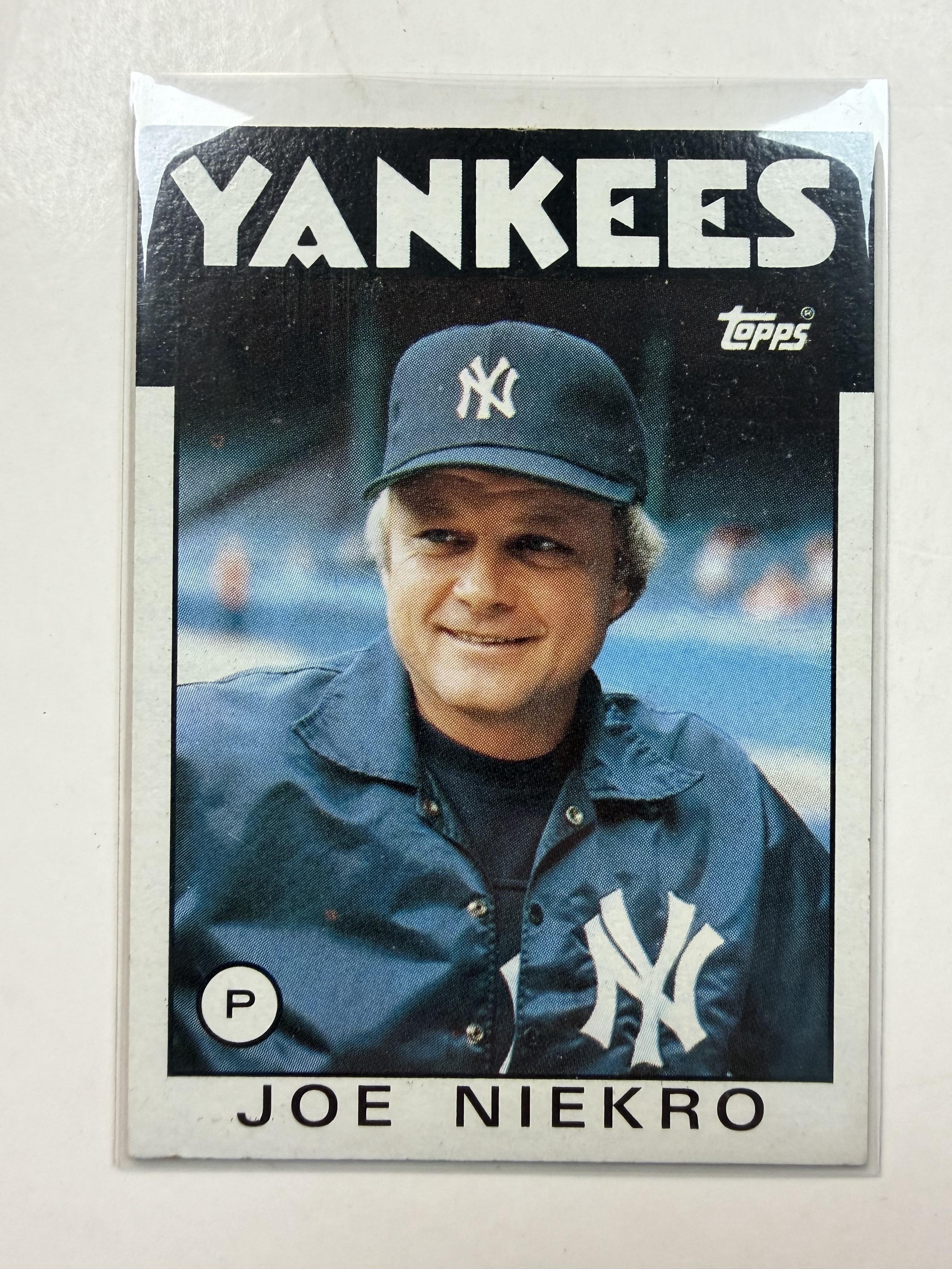 1986 Topps #135 Joe Niekro New York Yankees