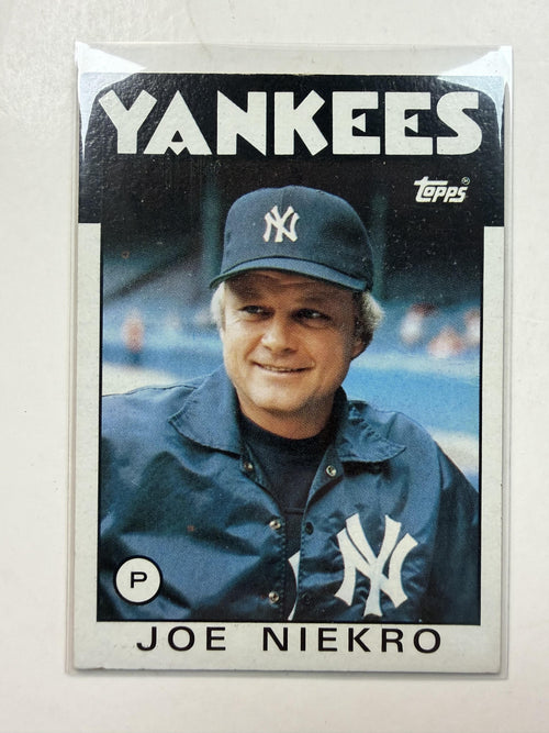 Front of Card 1986 Topps #135 Joe Niekro New York Yankees - Polish Kings Auto Detail & Customs