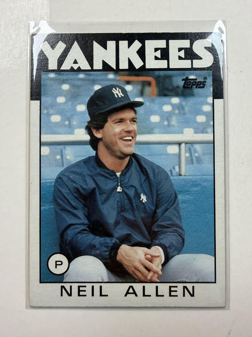 Front of Card 1986 Topps #663 Neil Allen New York Yankees - Polish Kings Auto Detail & Customs