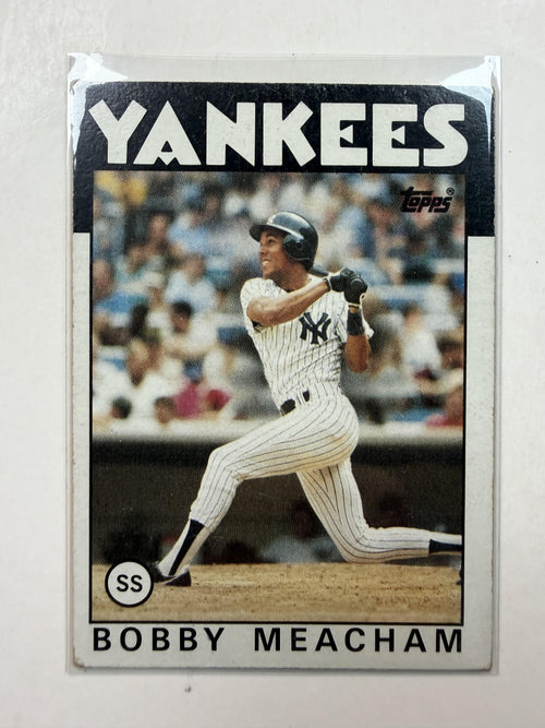 Front of Card 1986 Topps Bobby Meacham #379 New York Yankees - Polish Kings Auto Detail & Customs