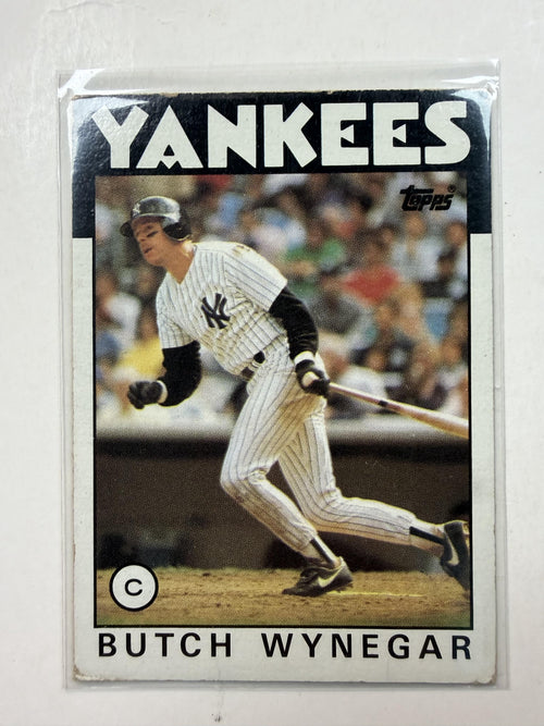 Front of Card 1986 Topps #235 Butch Wynegar New York Yankees - Polish Kings Auto Detail & Customs