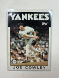 1986 Topps #427 Joe Cowley New York Yankees
