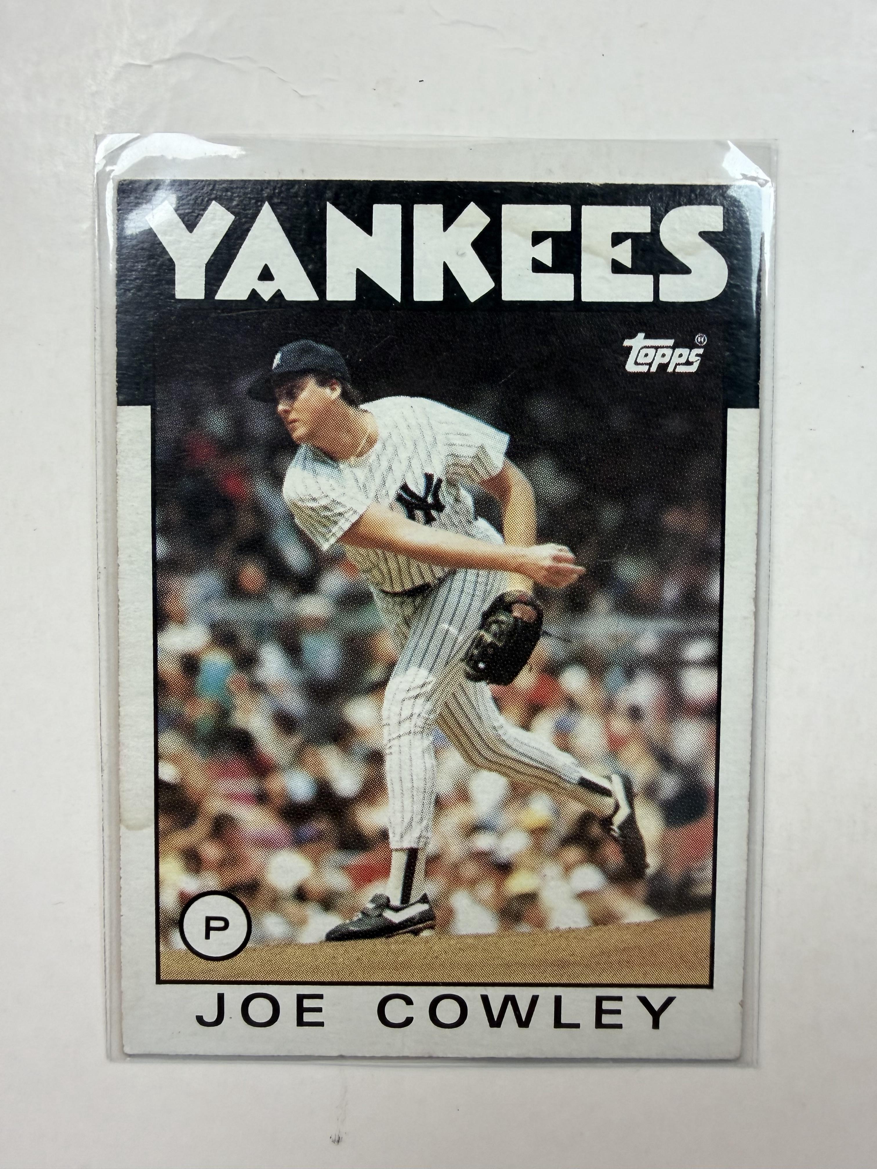 1986 Topps #427 Joe Cowley New York Yankees