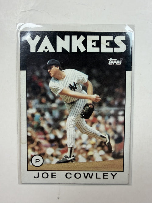 Front of Card 1986 Topps #427 Joe Cowley New York Yankees - Polish Kings Auto Detail & Customs